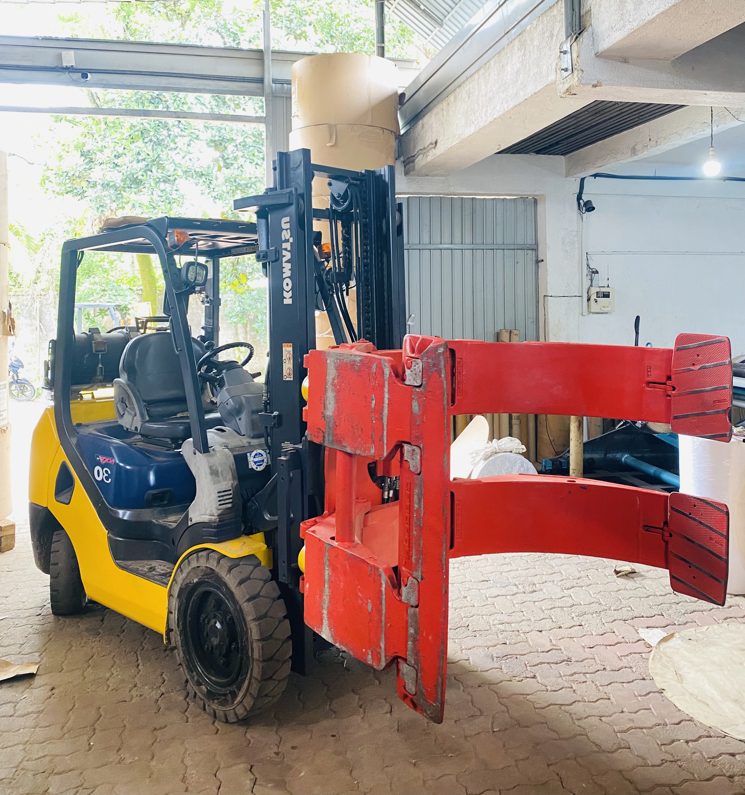 Orange Forklift